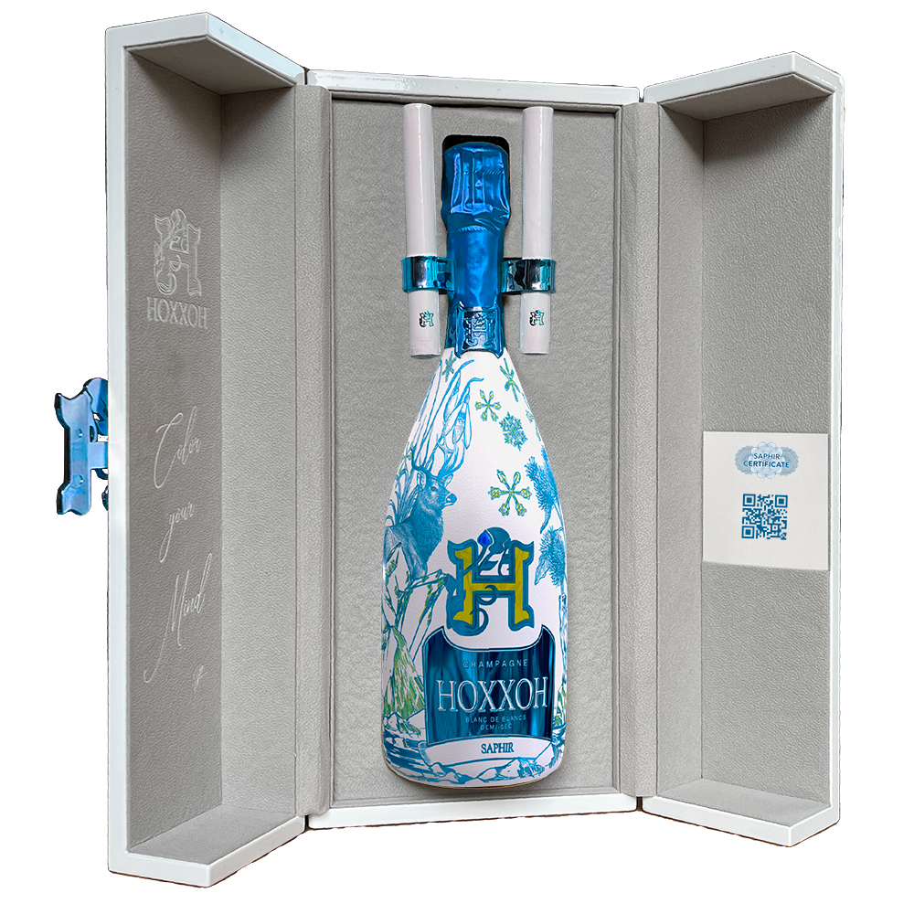 サファイア ドゥミ・セック - 75CL - ルミナスシャンパンボトル – HOXXOH サファイア ドゥミ・セック - 75CL - ルミナスシャンパンボトル – HOXXOH