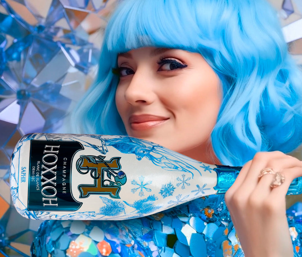HOXXOH Champagne. Fully luminous bottles. Color your Mind !