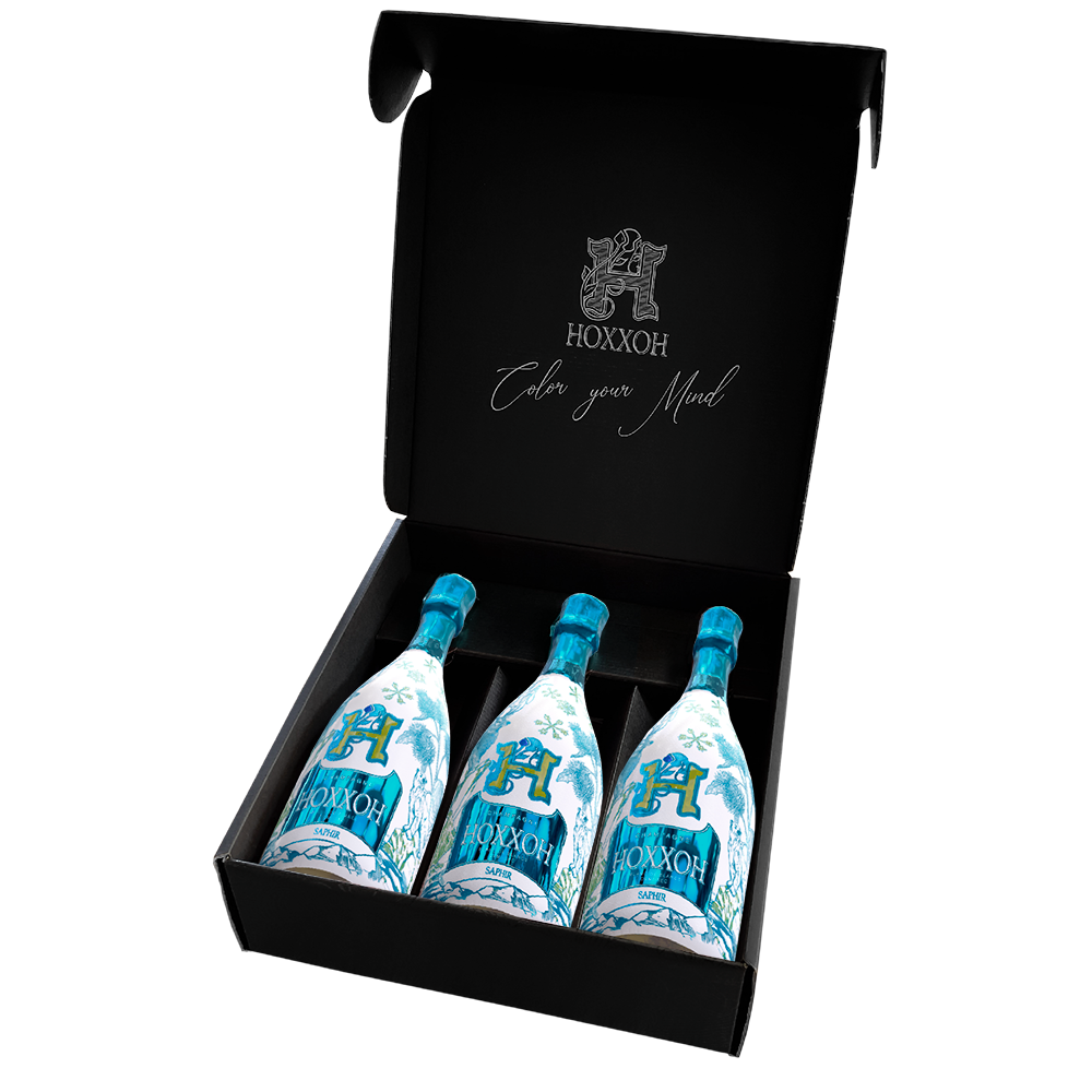 HOXXOH SAPHIR DEMI-SEC 75cl – Luminous champagne bottle – photo 4