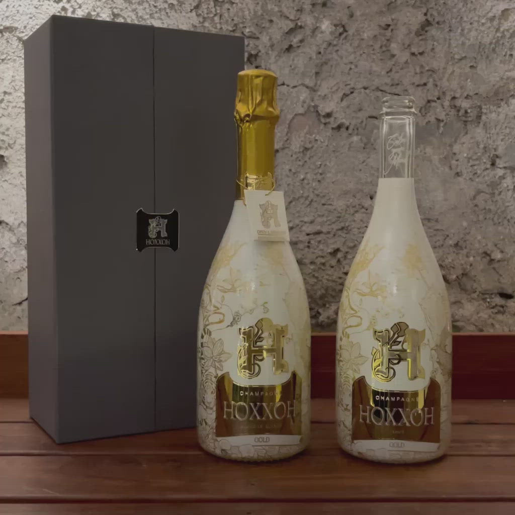 HOXXOH Gold - 75CL - Luminous champagne bottle