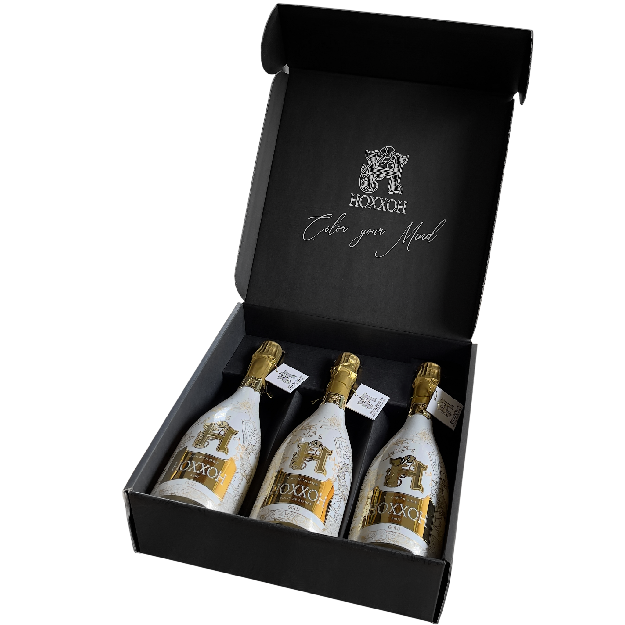 HOXXOH Gold 75cl – Luminous champagne bottle – photo 7