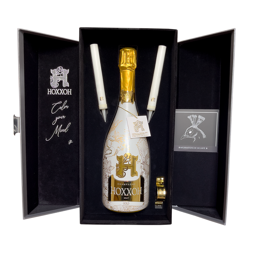 HOXXOH オックス ゴールド ルミナス シャンパンボトル 箱付 未開封 ゴールド - 75CL - ルミナスシャンパンボトル – HOXXOH