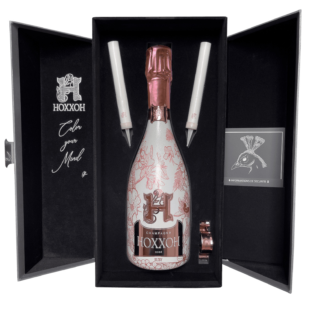 HOXXOH Ruby 75cl – Luminous champagne bottle – photo 3