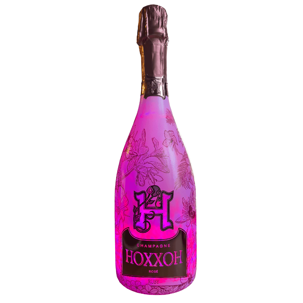 HOXXOH Ruby 75cl – Luminous champagne bottle – photo 7