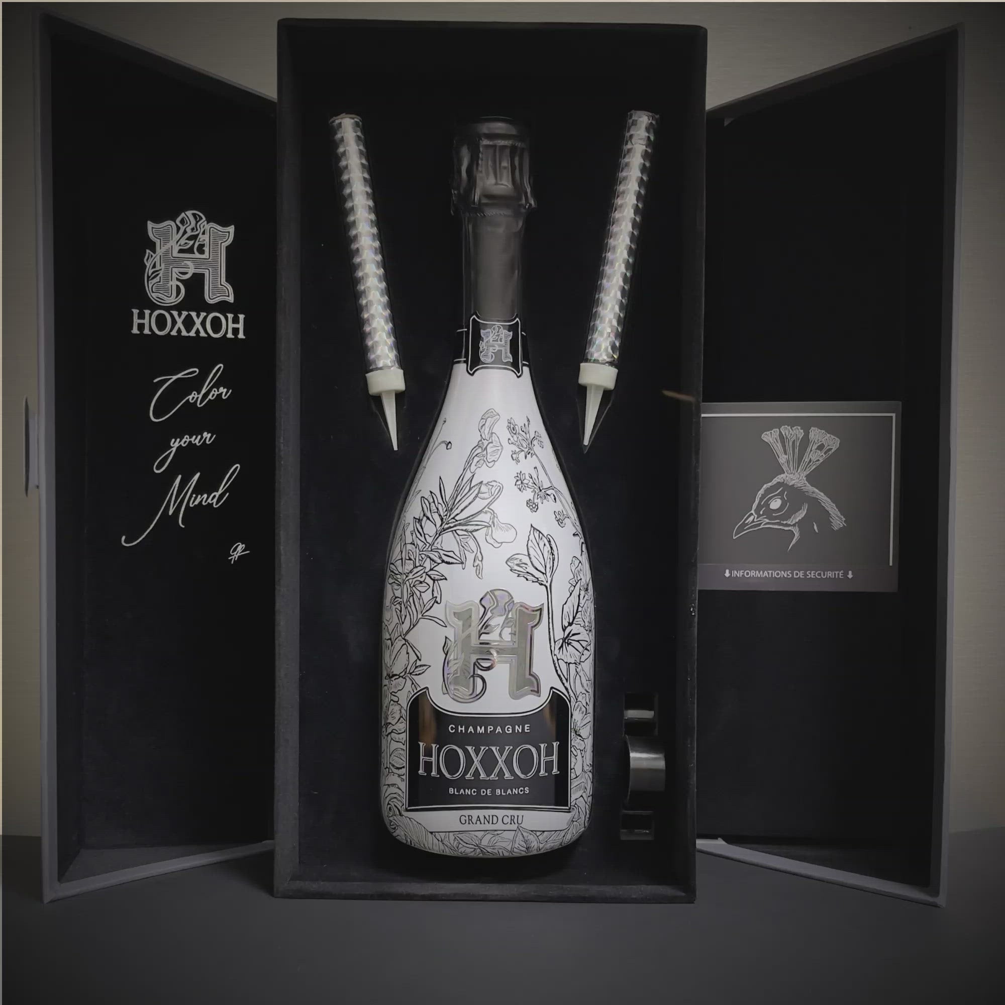 HOXXOH Grand Cru - 75CL - Luminous champagne bottle